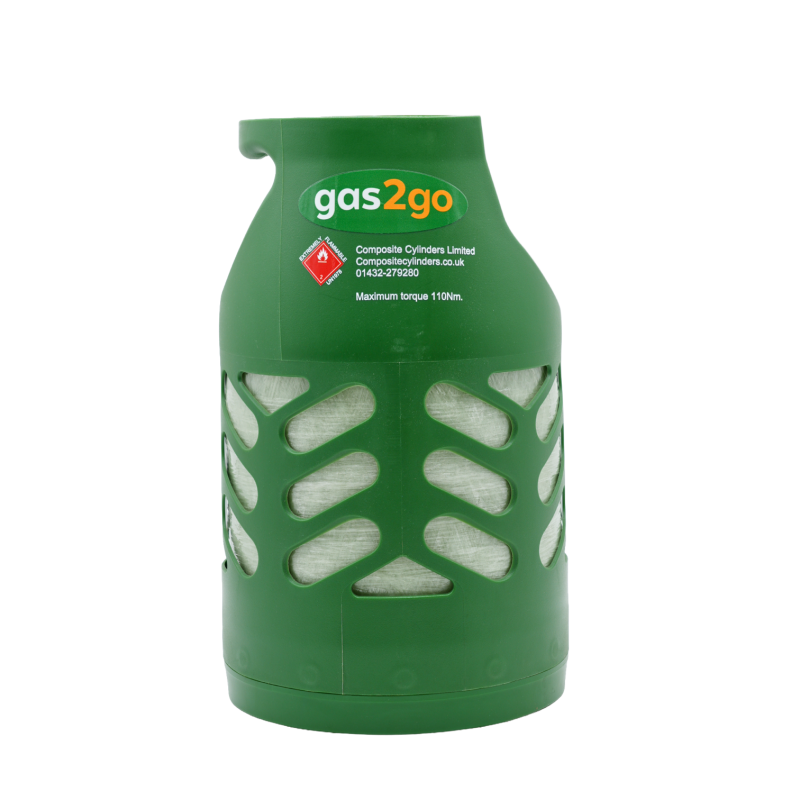 2.4kg propane gas cylinder - Gas2Go green composite POL bottle